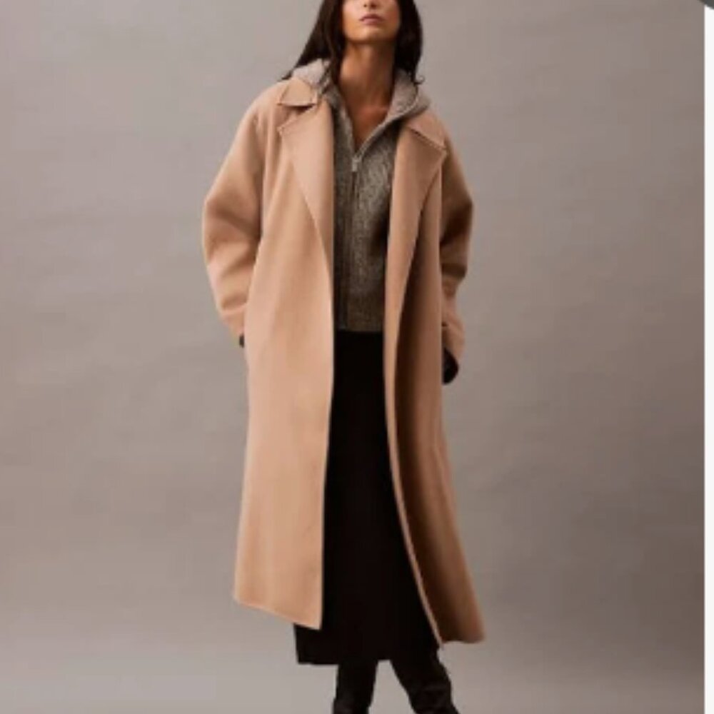 Forever 21 Classic Straight Tan Coat